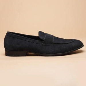 Penny - Navy Suede